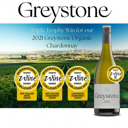Greystone celebrating International Chardonnay Day with a triple trophy win!