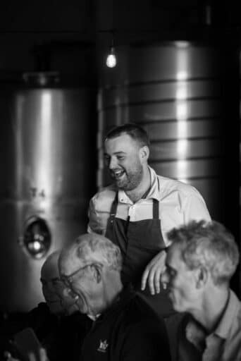 Chef in a Cellar Door & Restaruant Smiling